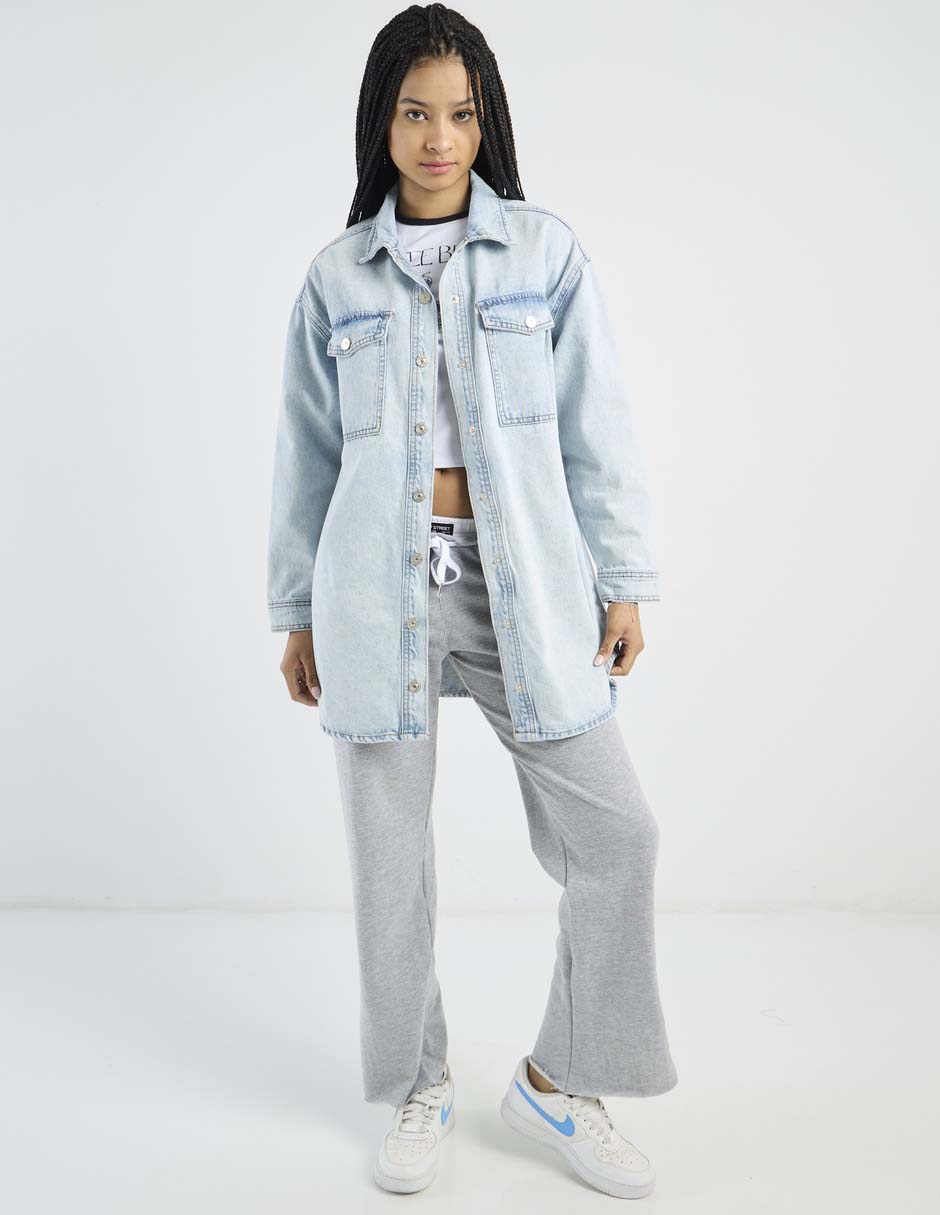 Chamarra denim de mezclilla para mujer 3