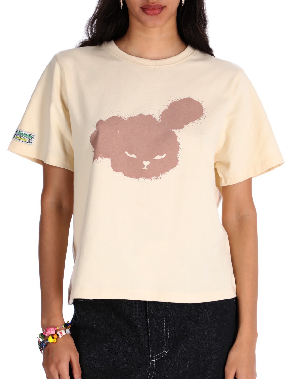 Playera manga corta Me & My Friends cuello redondo para mujer 5