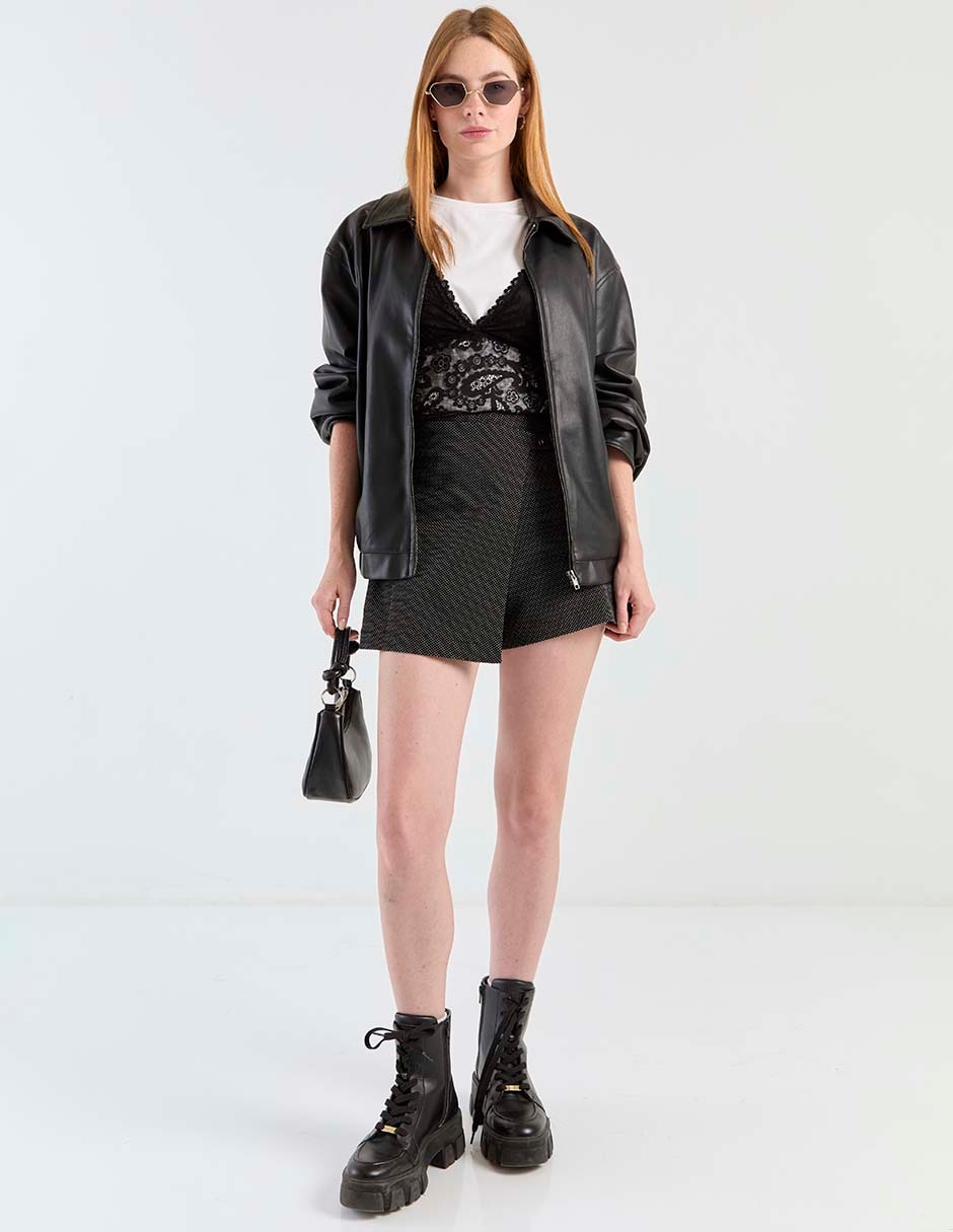 Falda short a la cintura 3