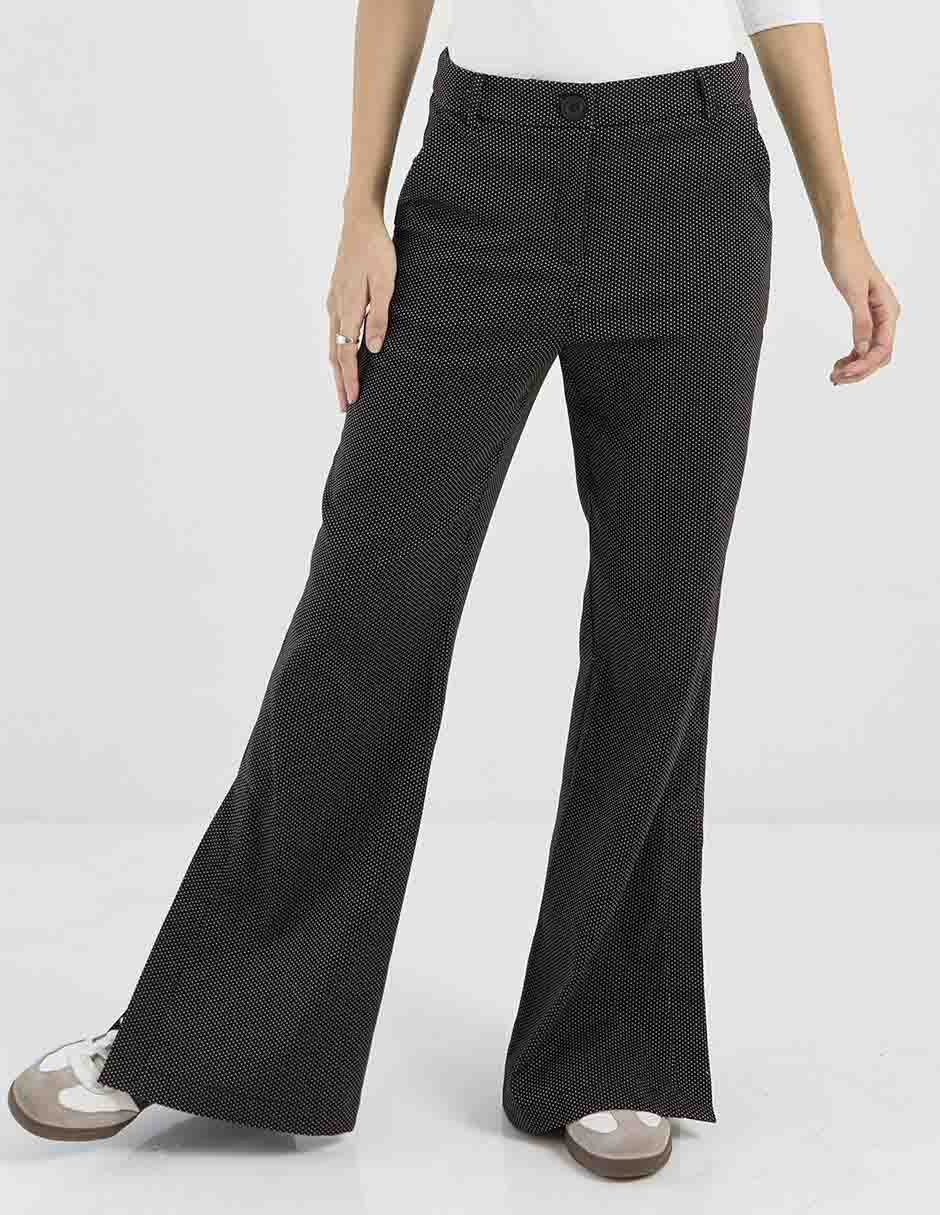 Pantalón de vestir acampanado para mujer