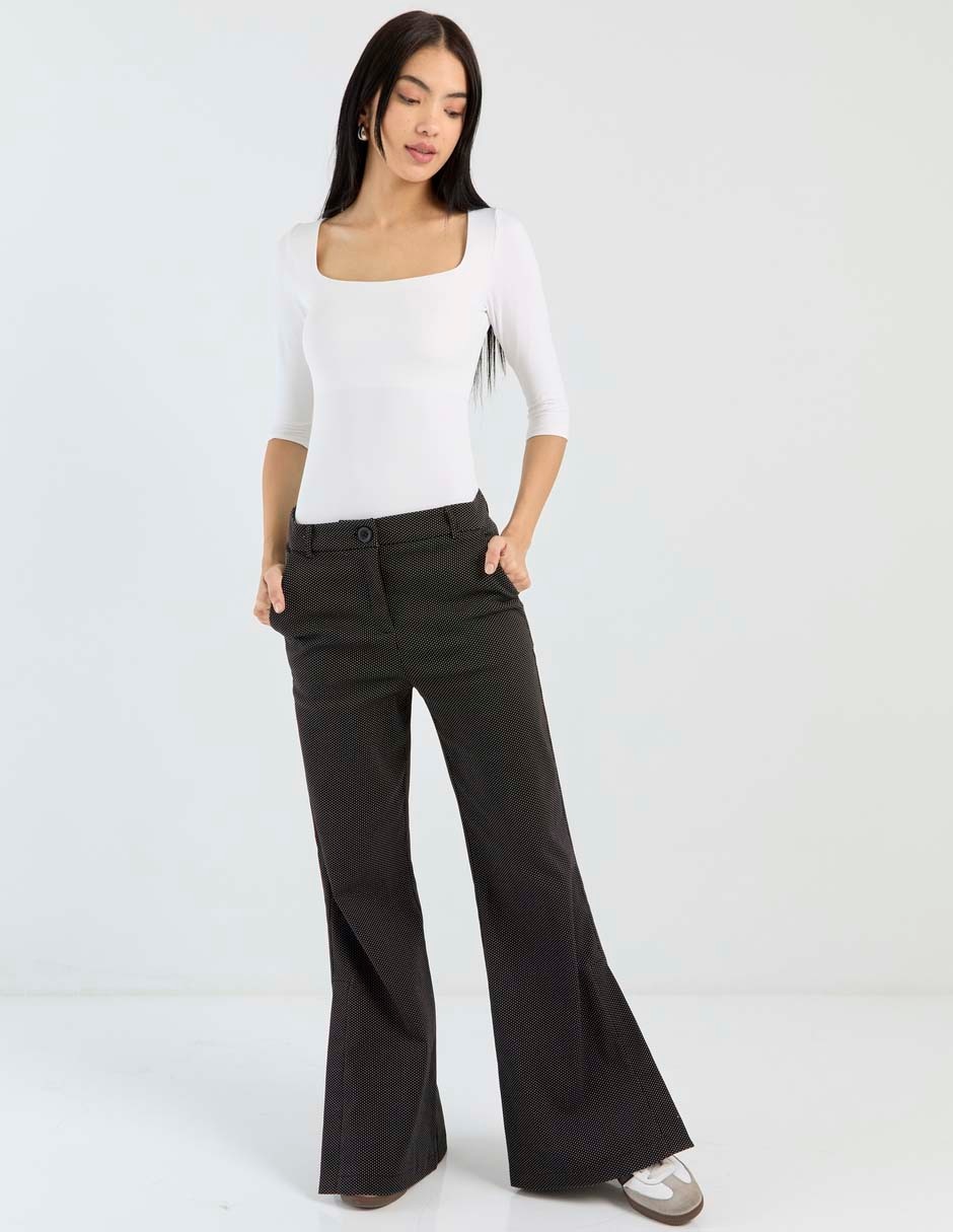 Pantalón de vestir acampanado para mujer 3