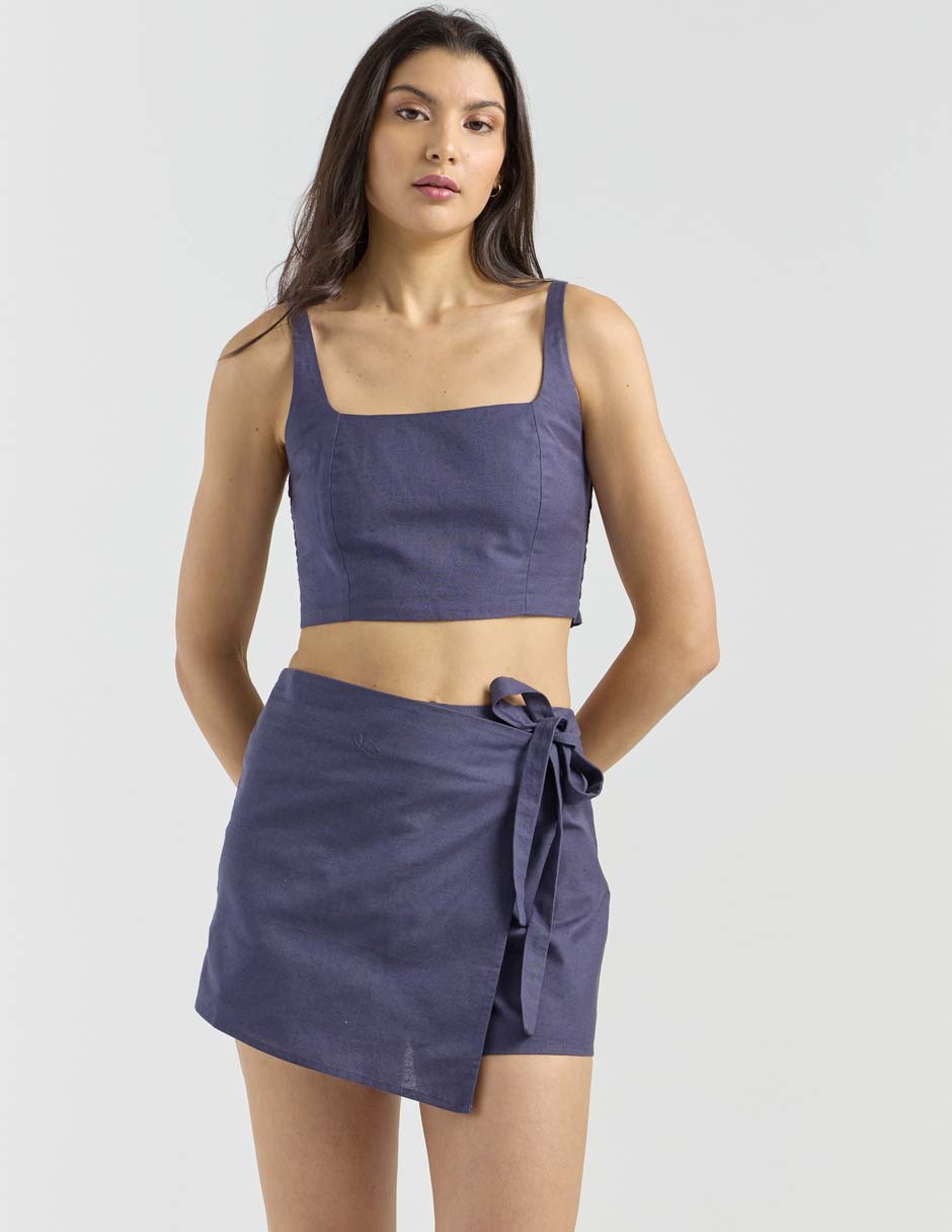 Falda short a la cadera