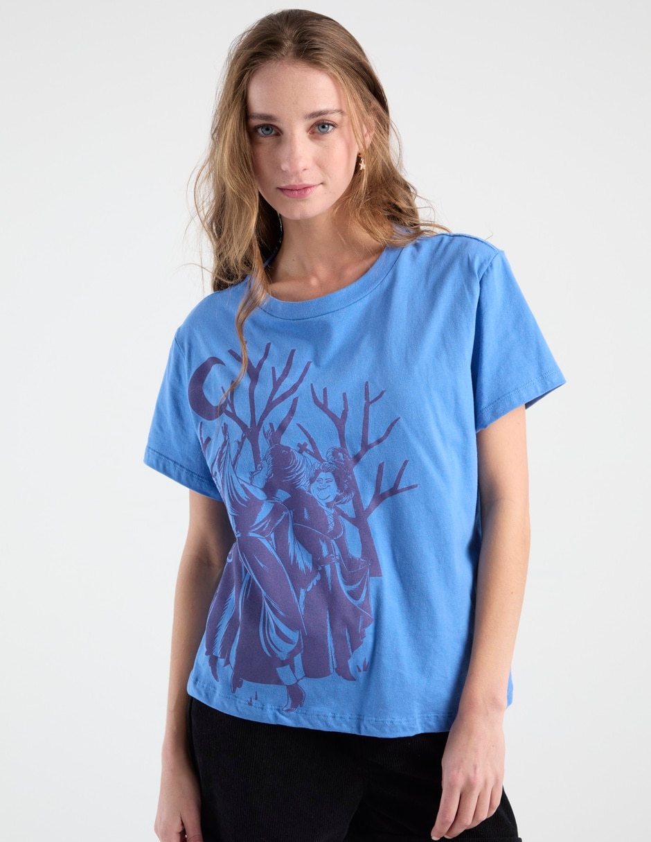 Playera manga corta Disney cuello redondo para mujer