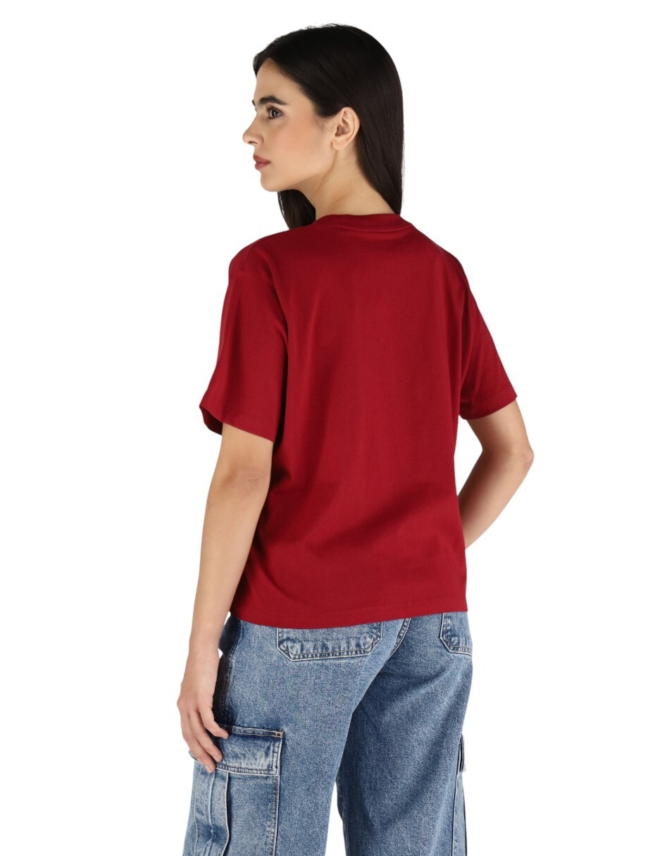 Playera manga corta FA2025 cuello redondo para mujer 4