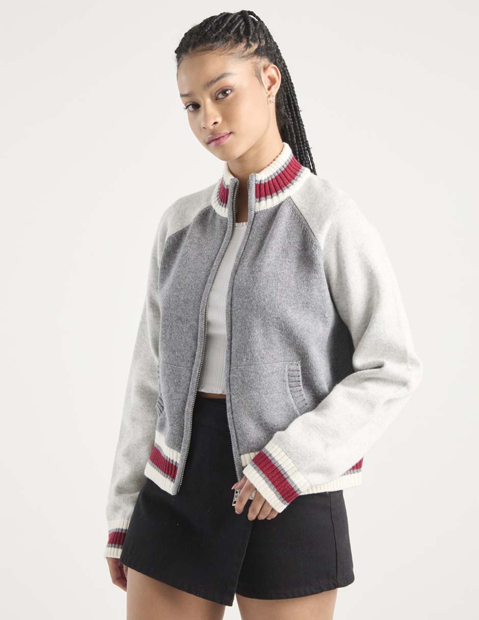 Suéter cuello alto para mujer