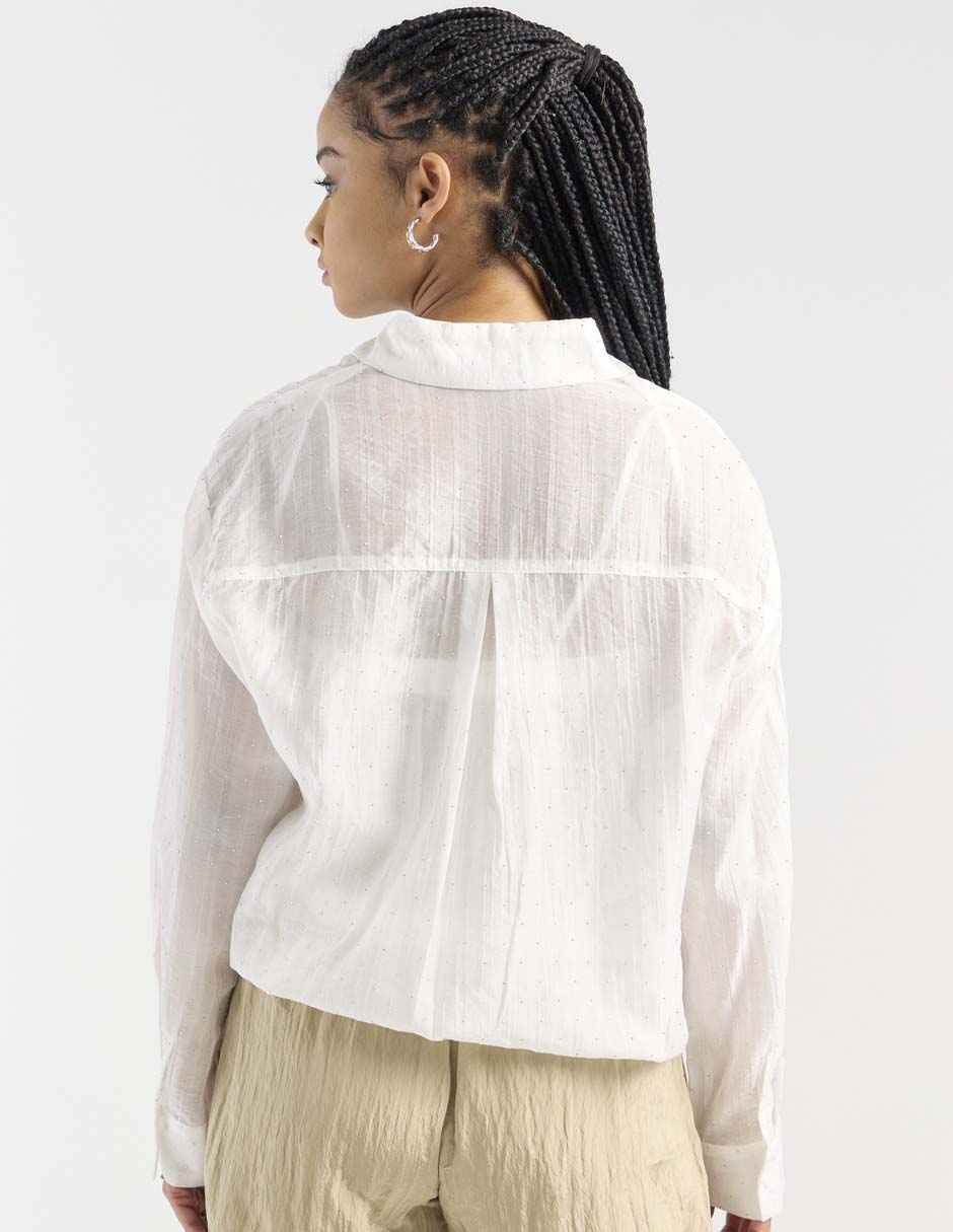 Blusa camisera manga larga para mujer 2