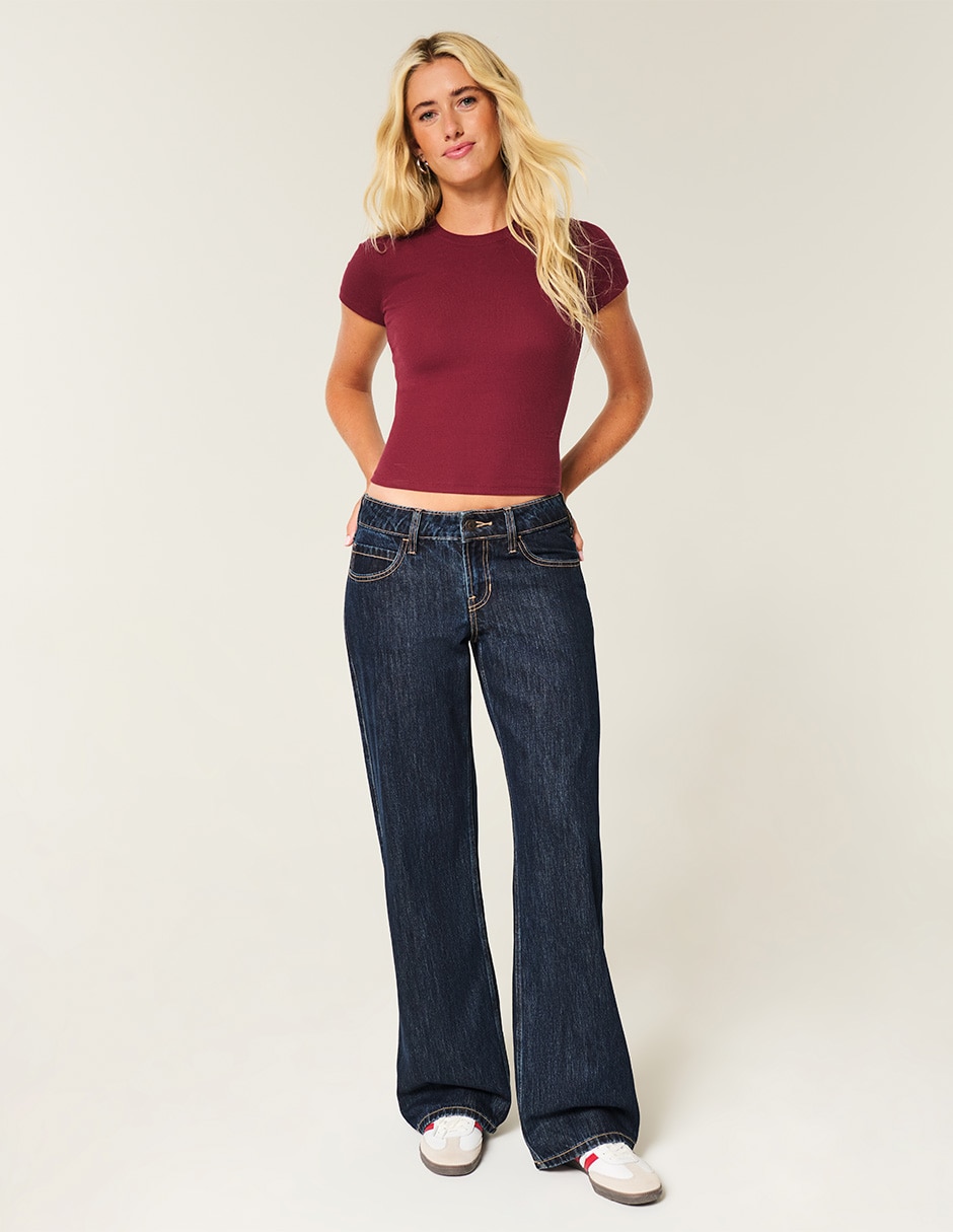 Jeans baggy Ki355-5569-275 corte cadera para mujer 2