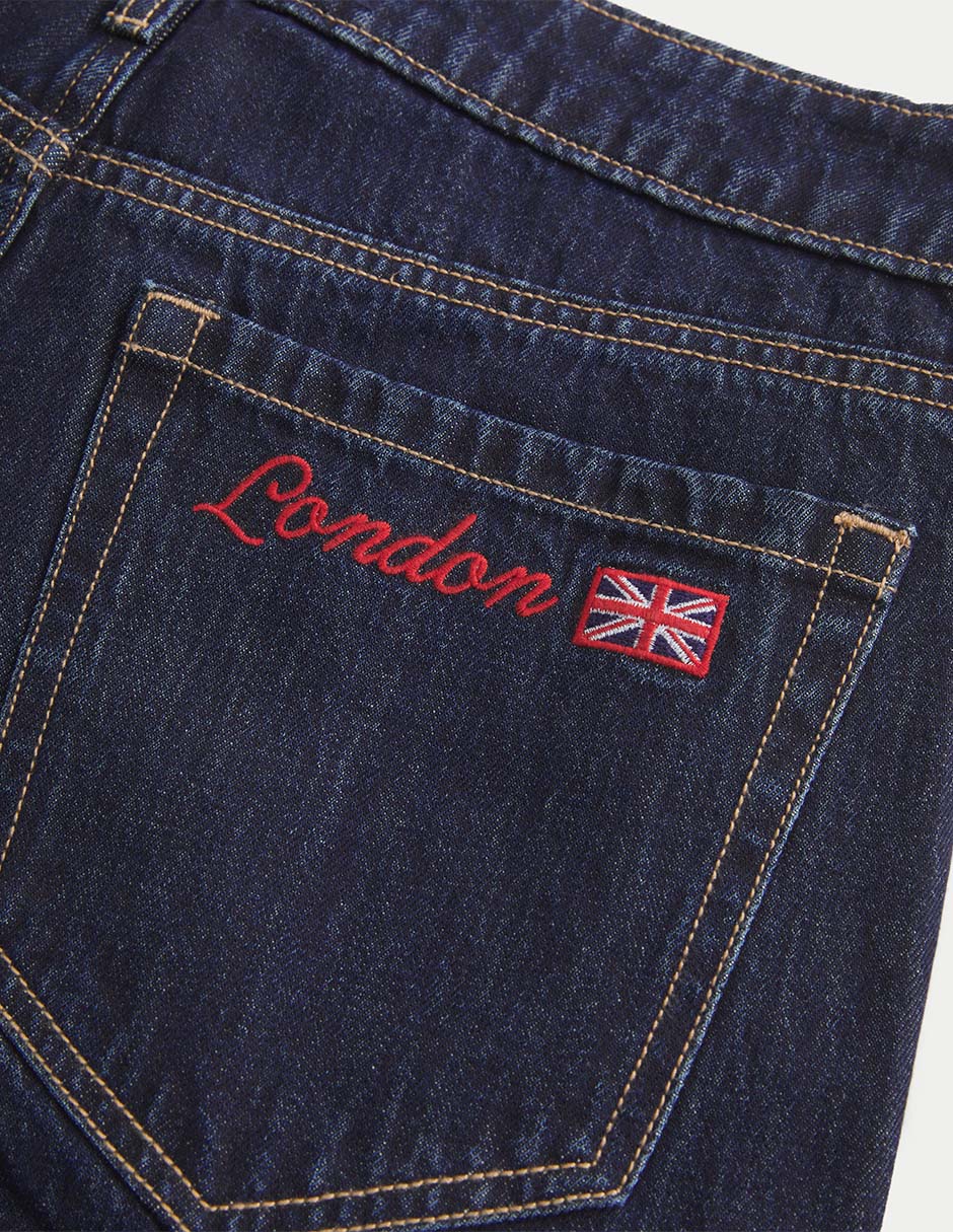 Jeans baggy Ki355-5569-275 corte cadera para mujer 4