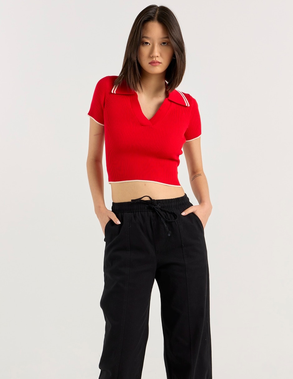 Top cuello polo