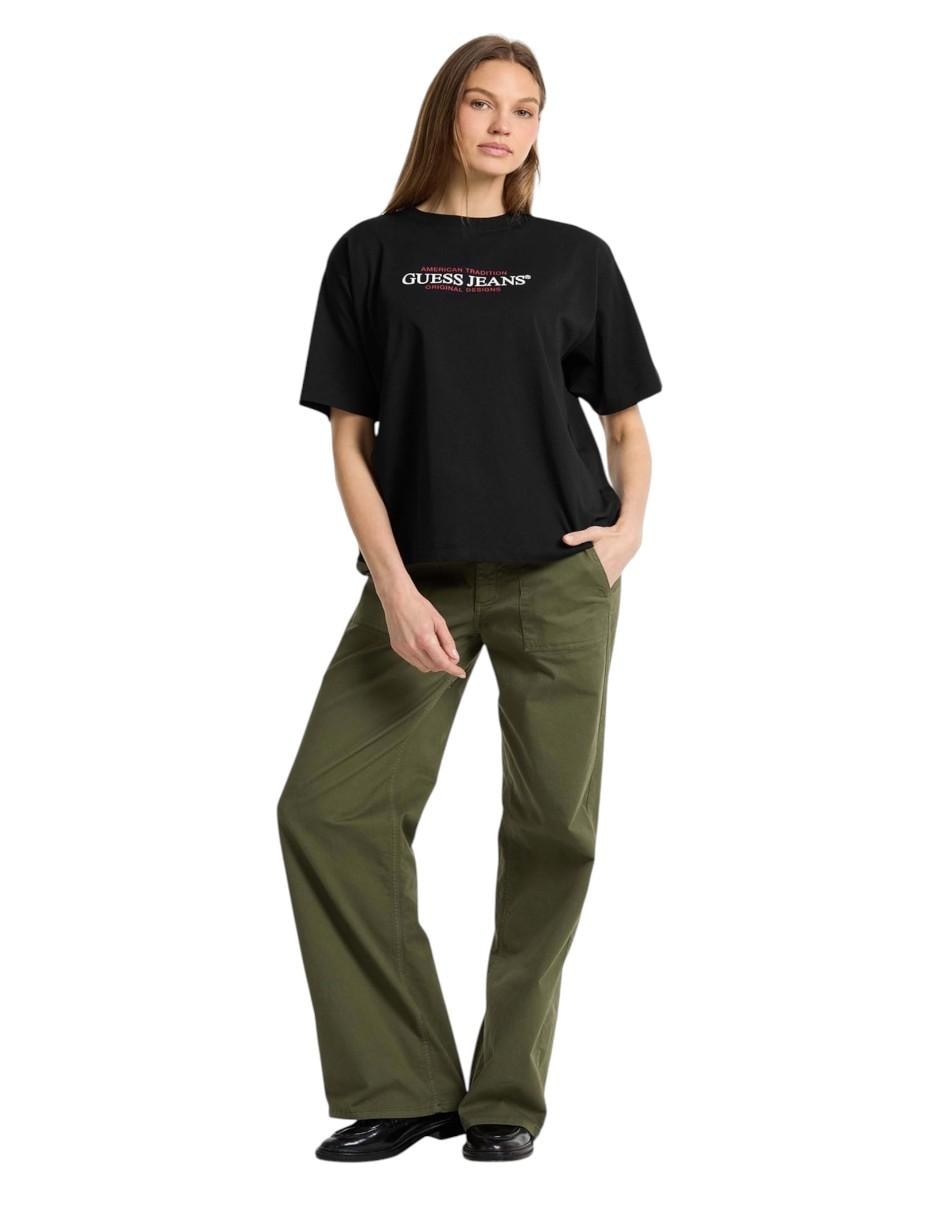 Playera manga corta cuello redondo para mujer 2