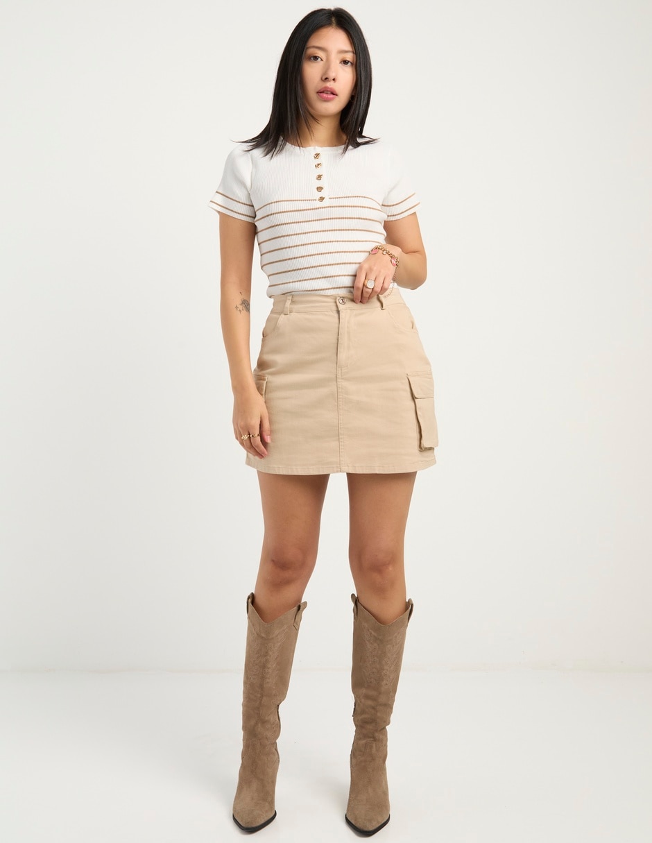 Falda mini a la cintura 3