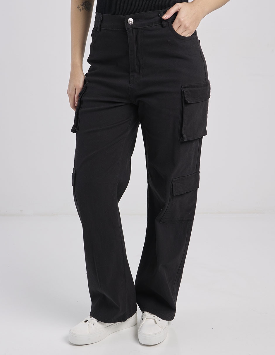 Pantalón cargo straight para mujer