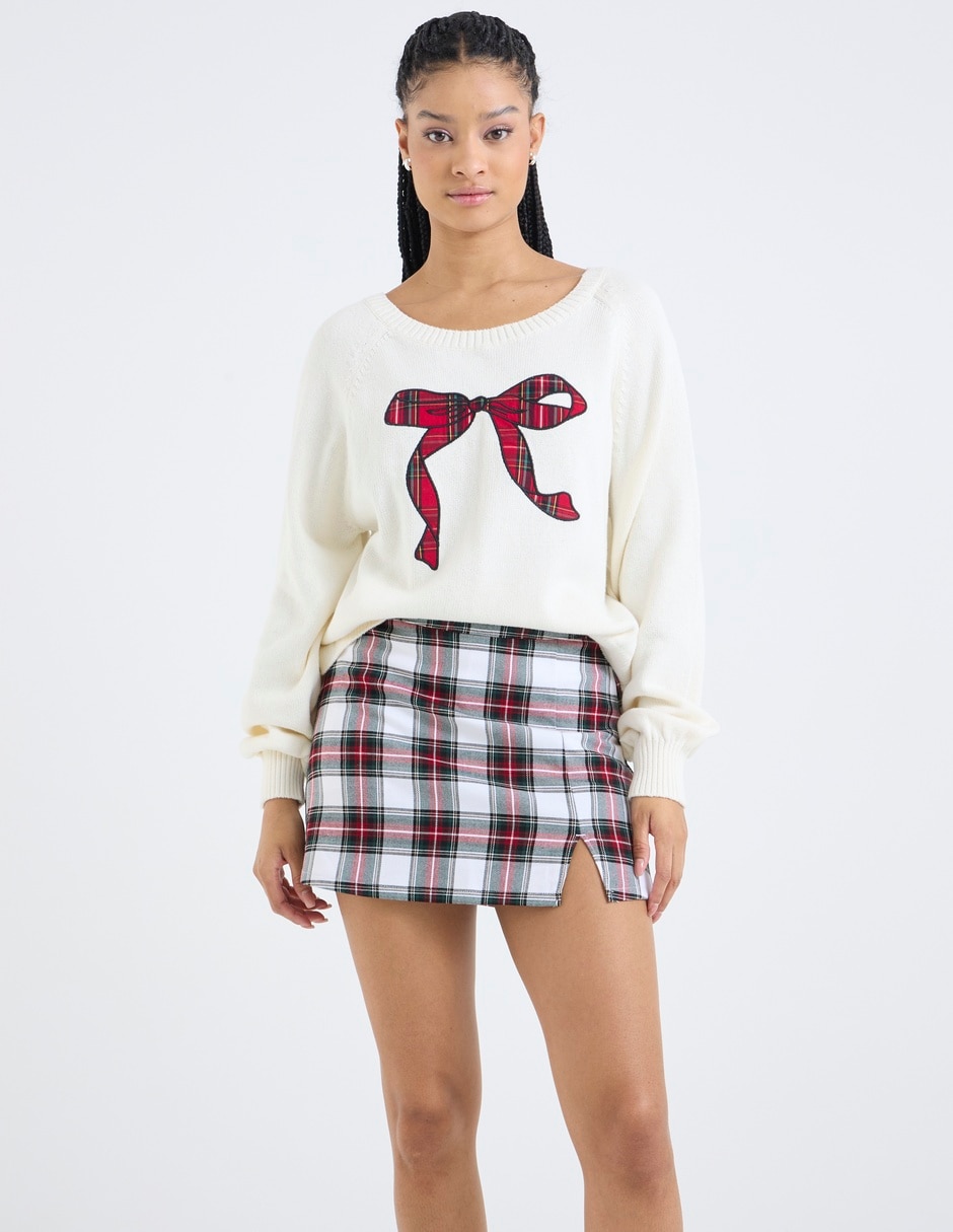 Falda mini a la cintura