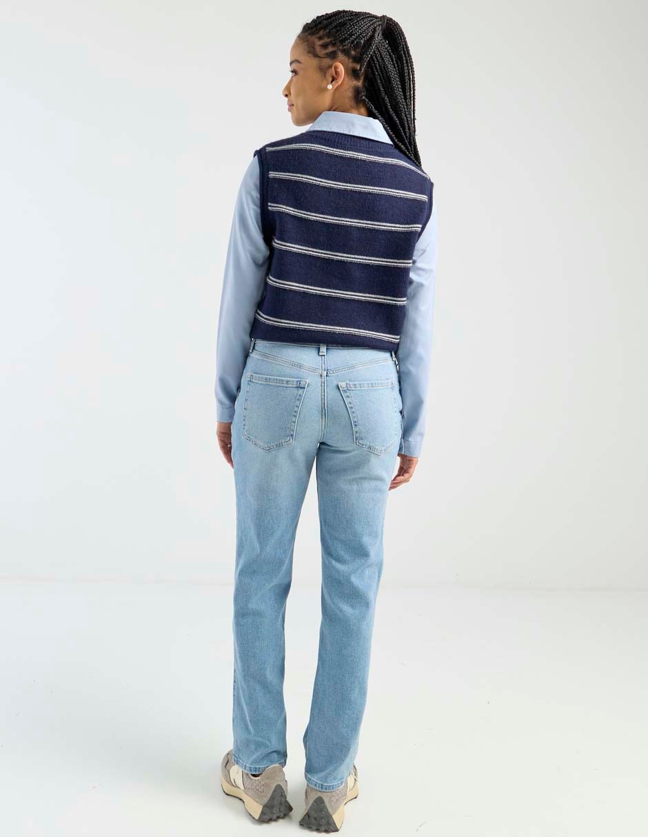 Jeans straight para mujer 2