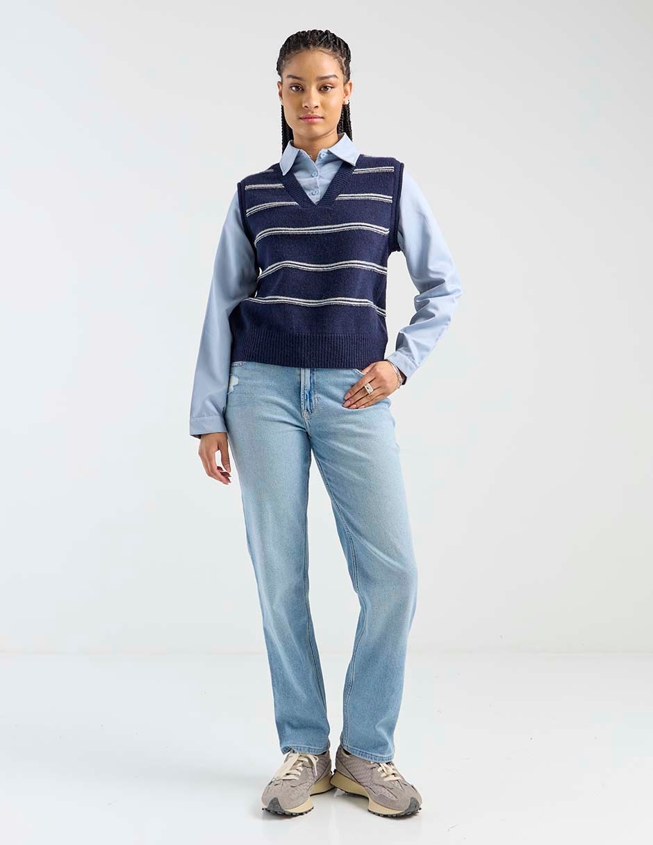 Jeans straight para mujer 3