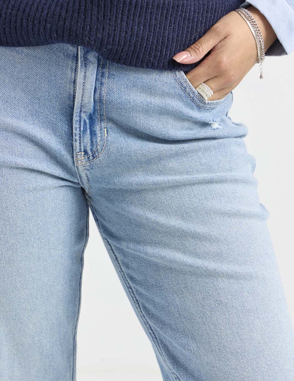 Jeans straight para mujer 4