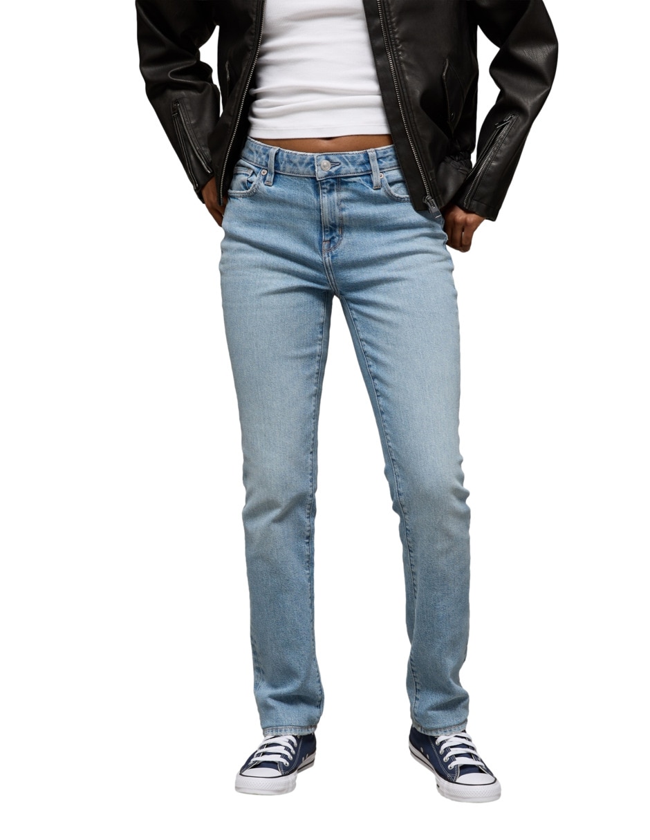 Jeans relaxed slim para mujer