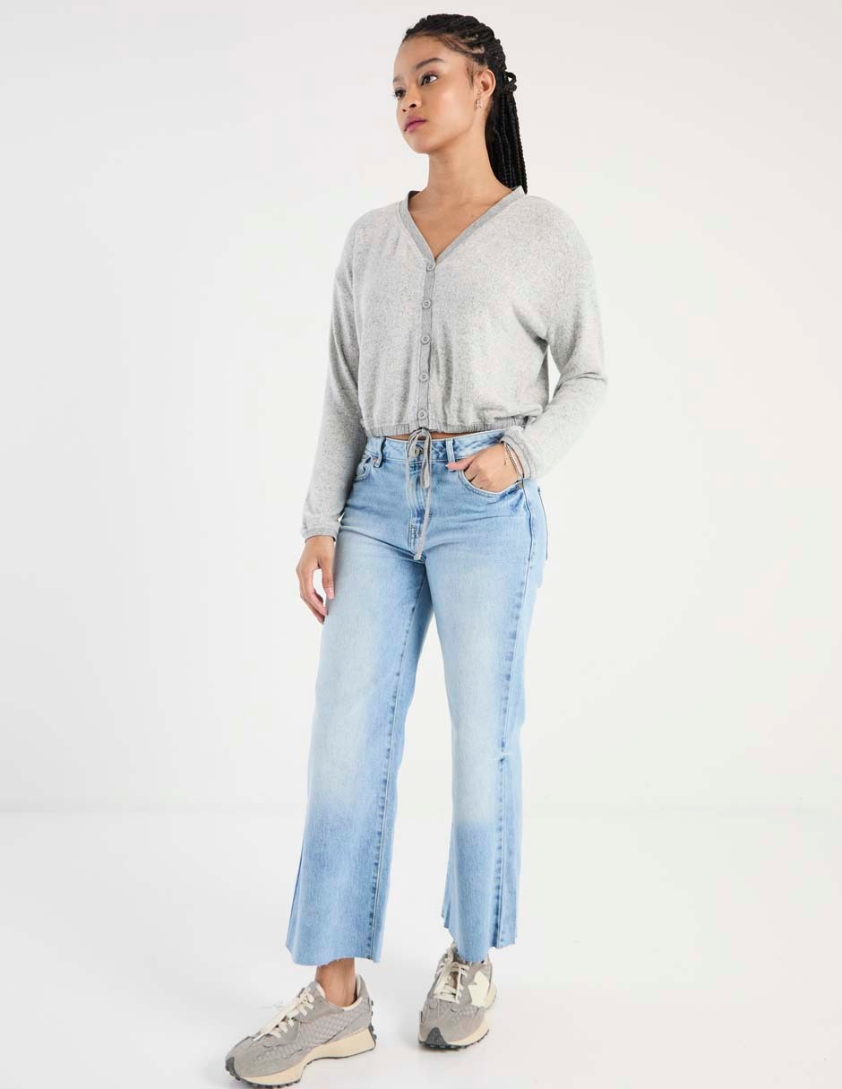 Suéter cuello V para mujer 3