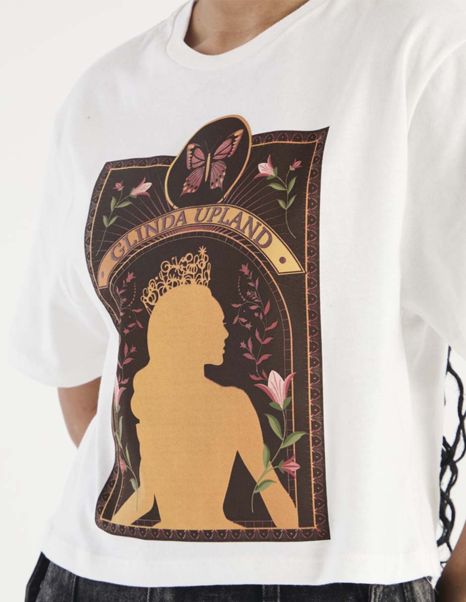 Playera manga corta cuello redondo para mujer 4