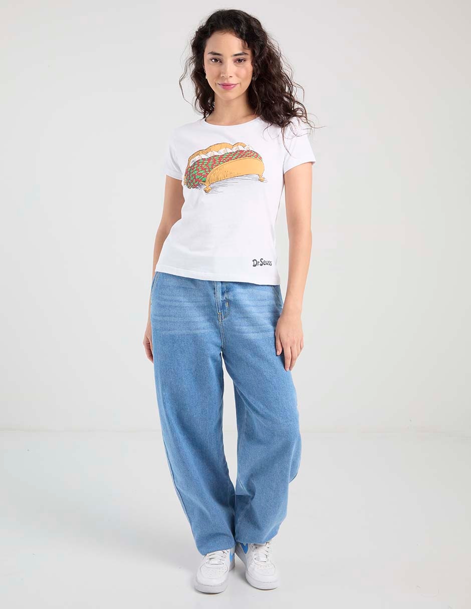 Playera manga corta The Grinch cuello redondo para mujer 3