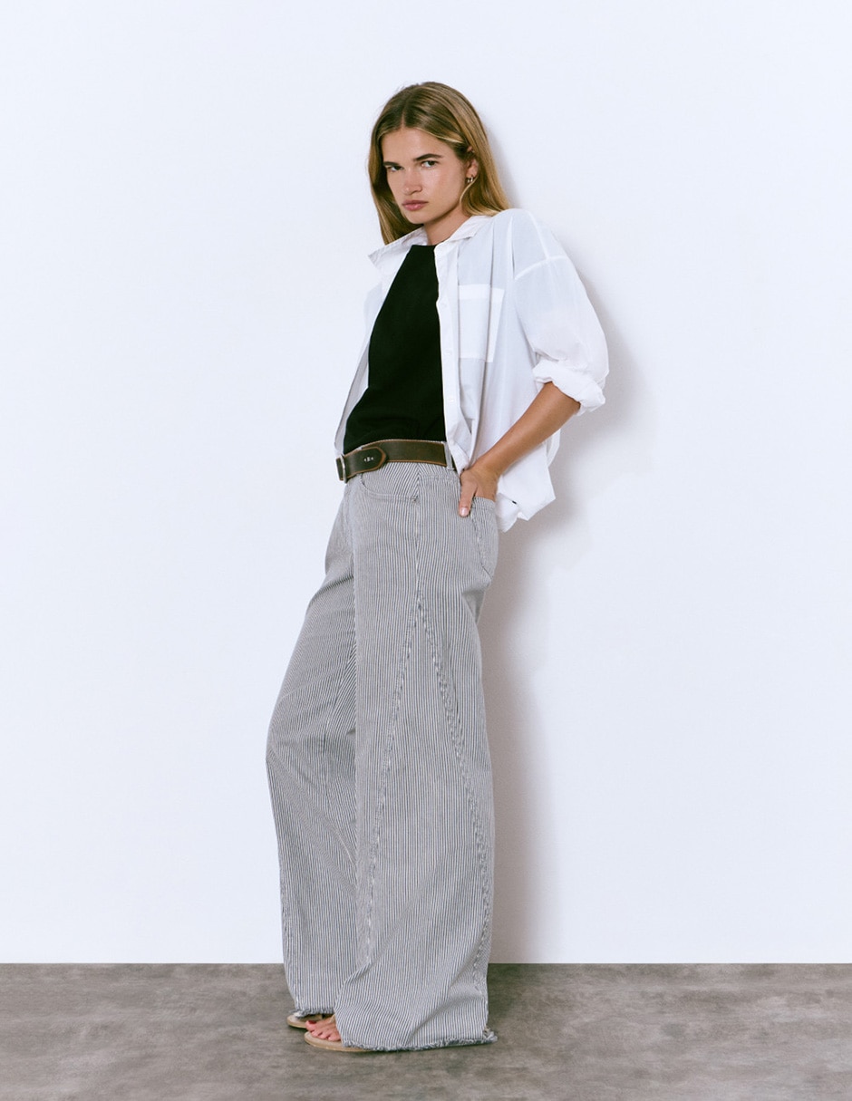 Jeans relaxed straight para mujer 3