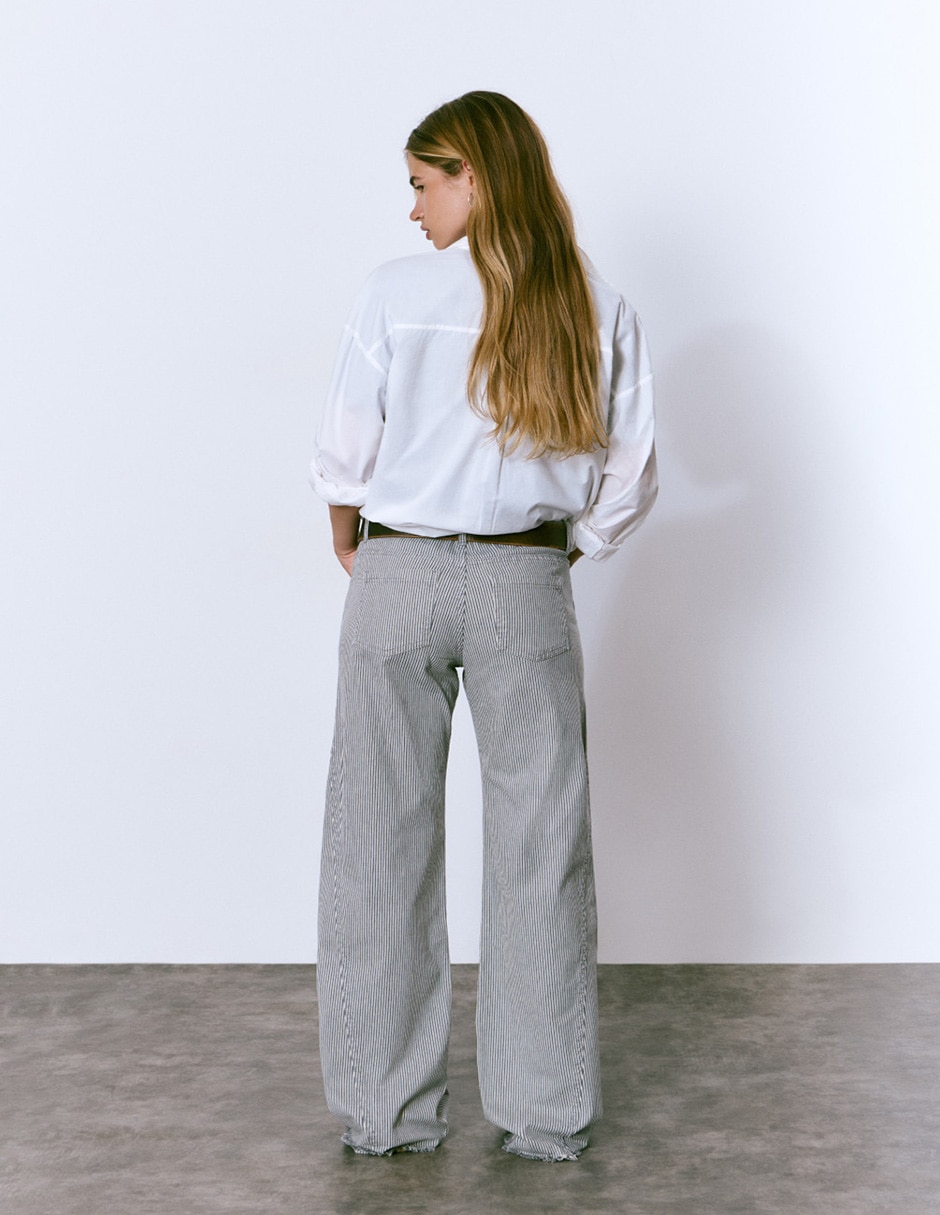 Jeans relaxed straight para mujer 4
