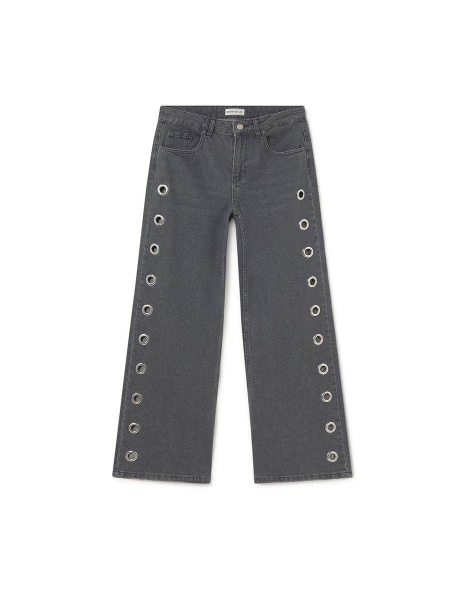 Jeans relaxed wide leg para mujer 3