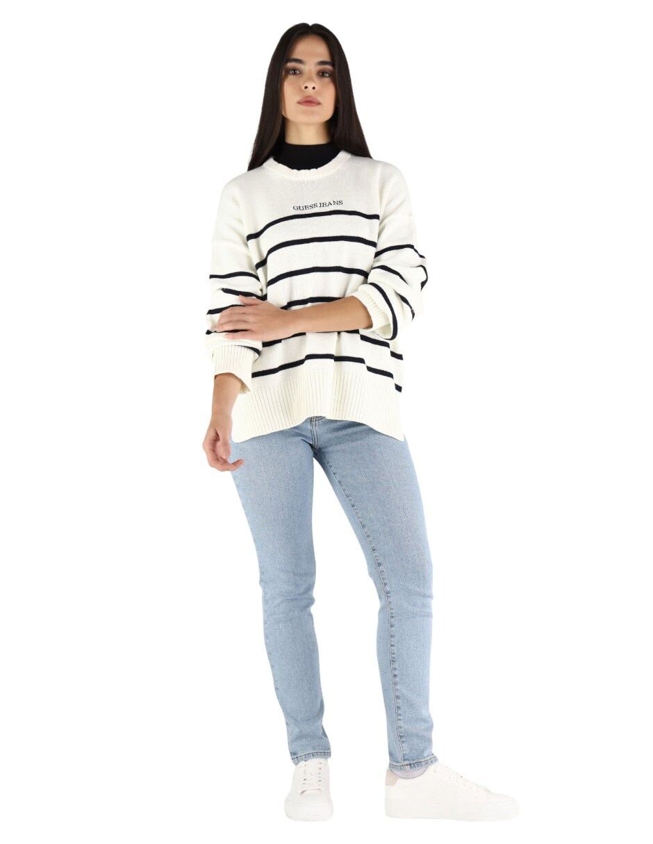 Suéter cuello redondo para mujer 4