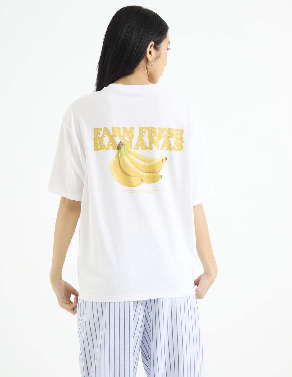 Playera manga corta cuello redondo para mujer 2