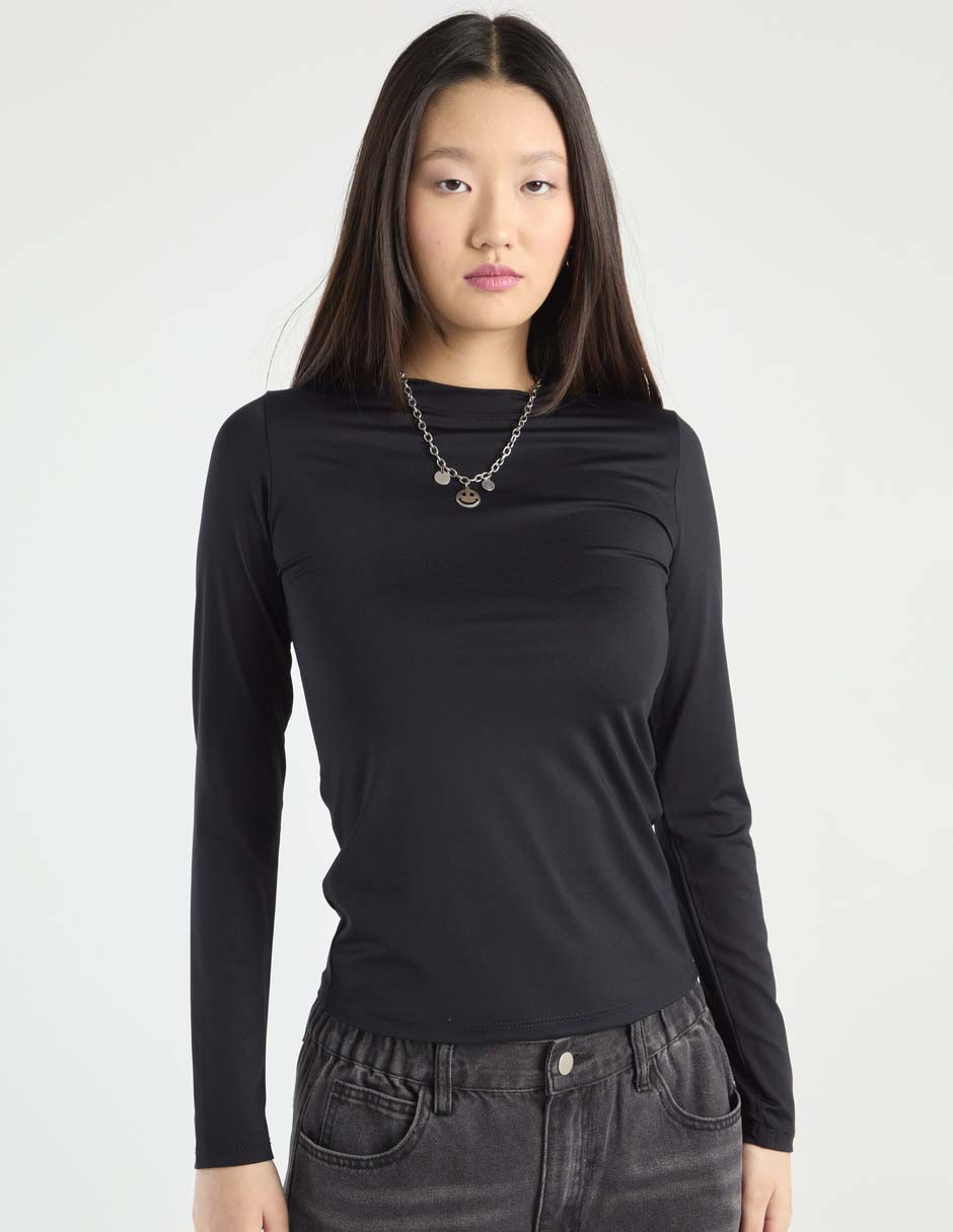 Blusa manga larga para mujer