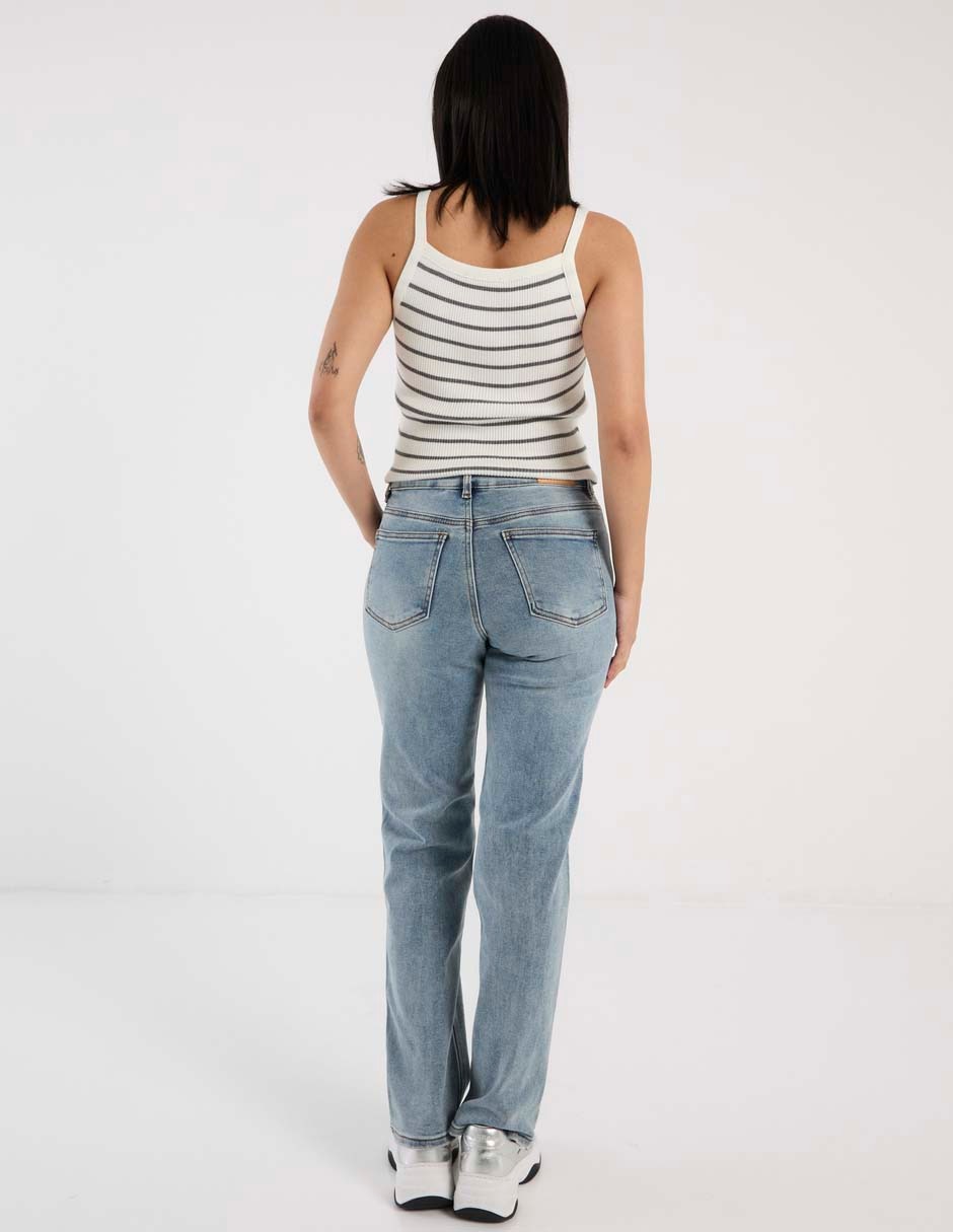 Jeans straight para mujer 2