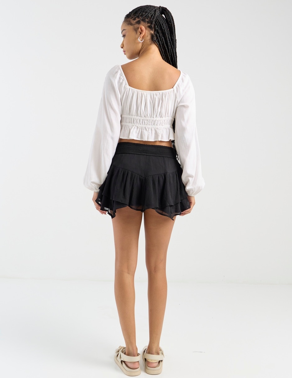 Falda mini a la cintura 2