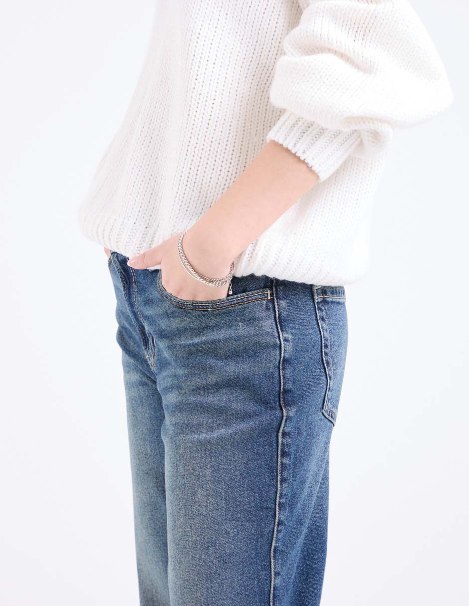 Jeans straight para mujer 4