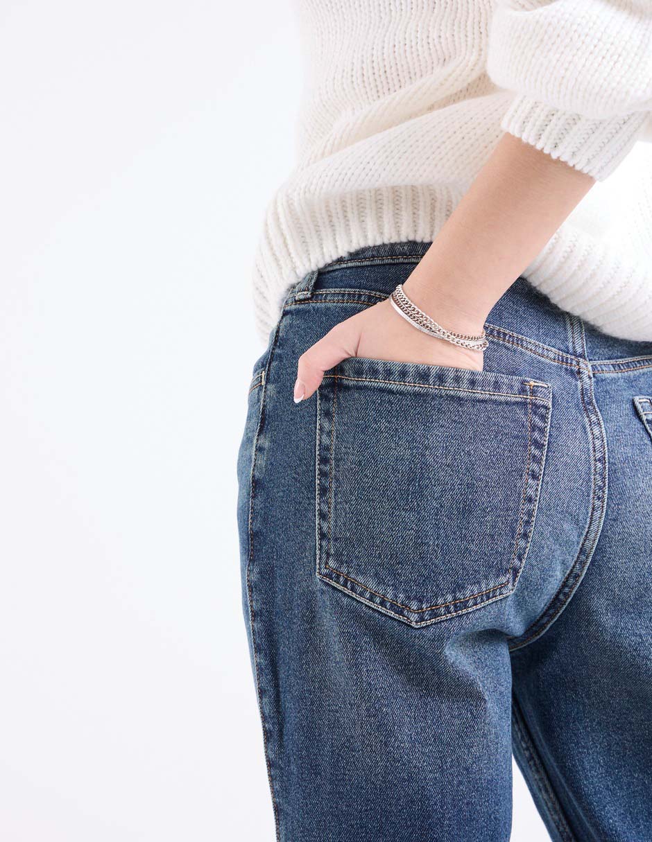 Jeans straight para mujer 5