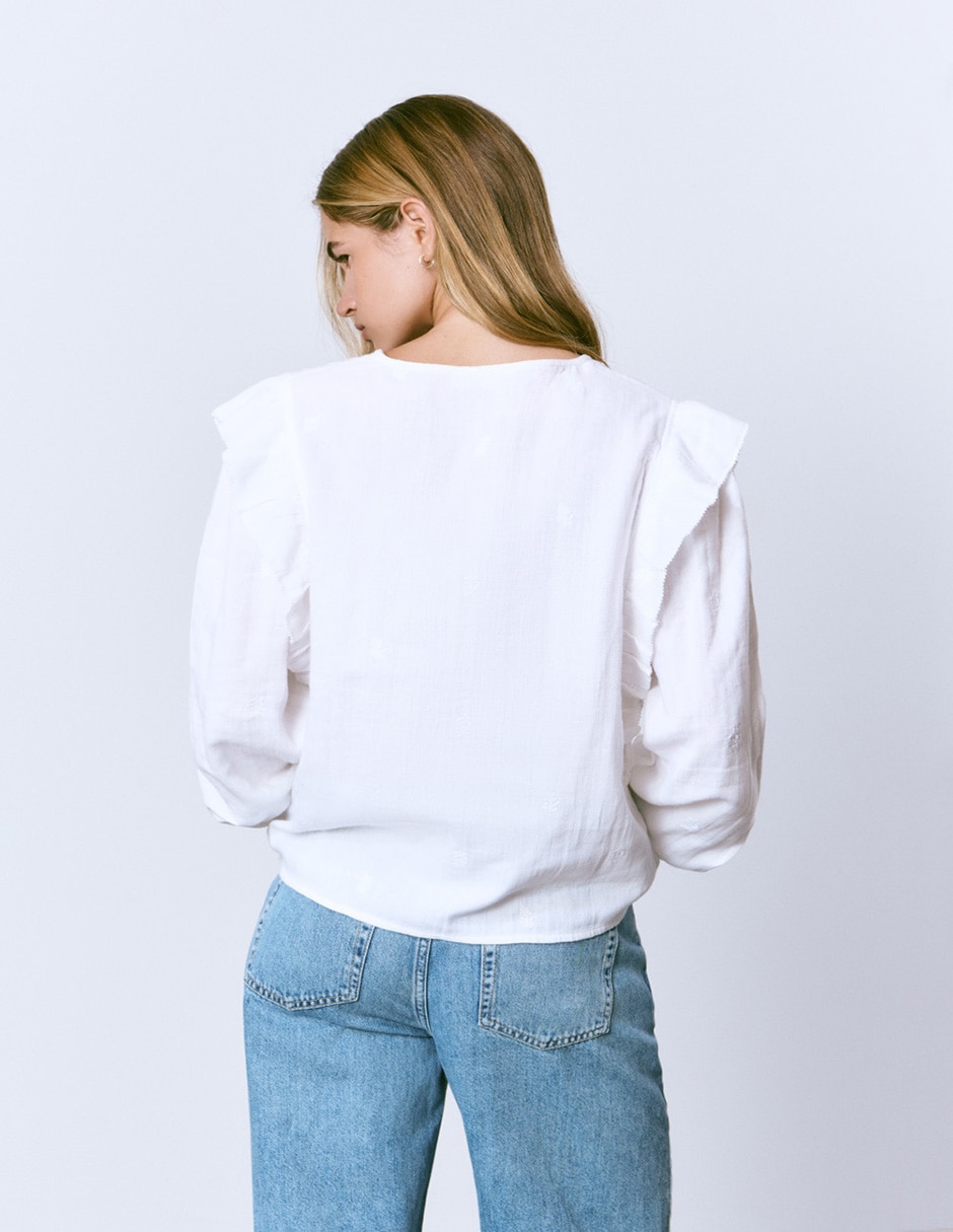 Blusa manga larga para mujer 4
