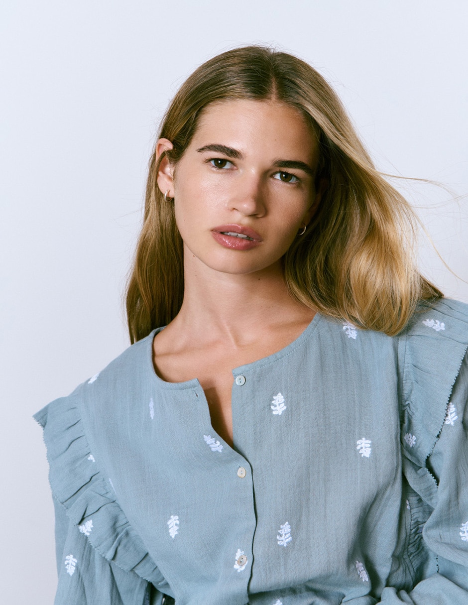 Blusa manga larga para mujer 3