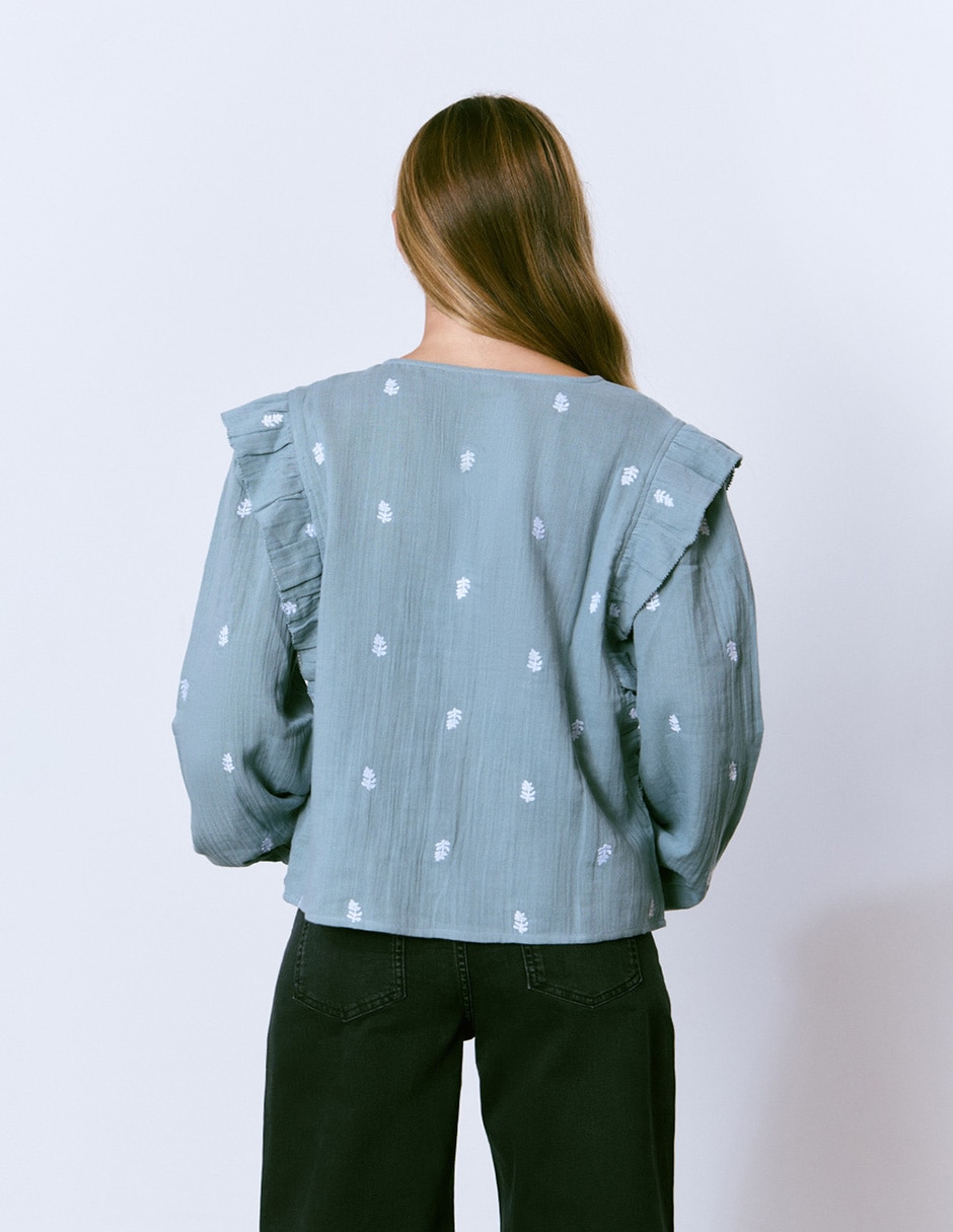 Blusa manga larga para mujer 4