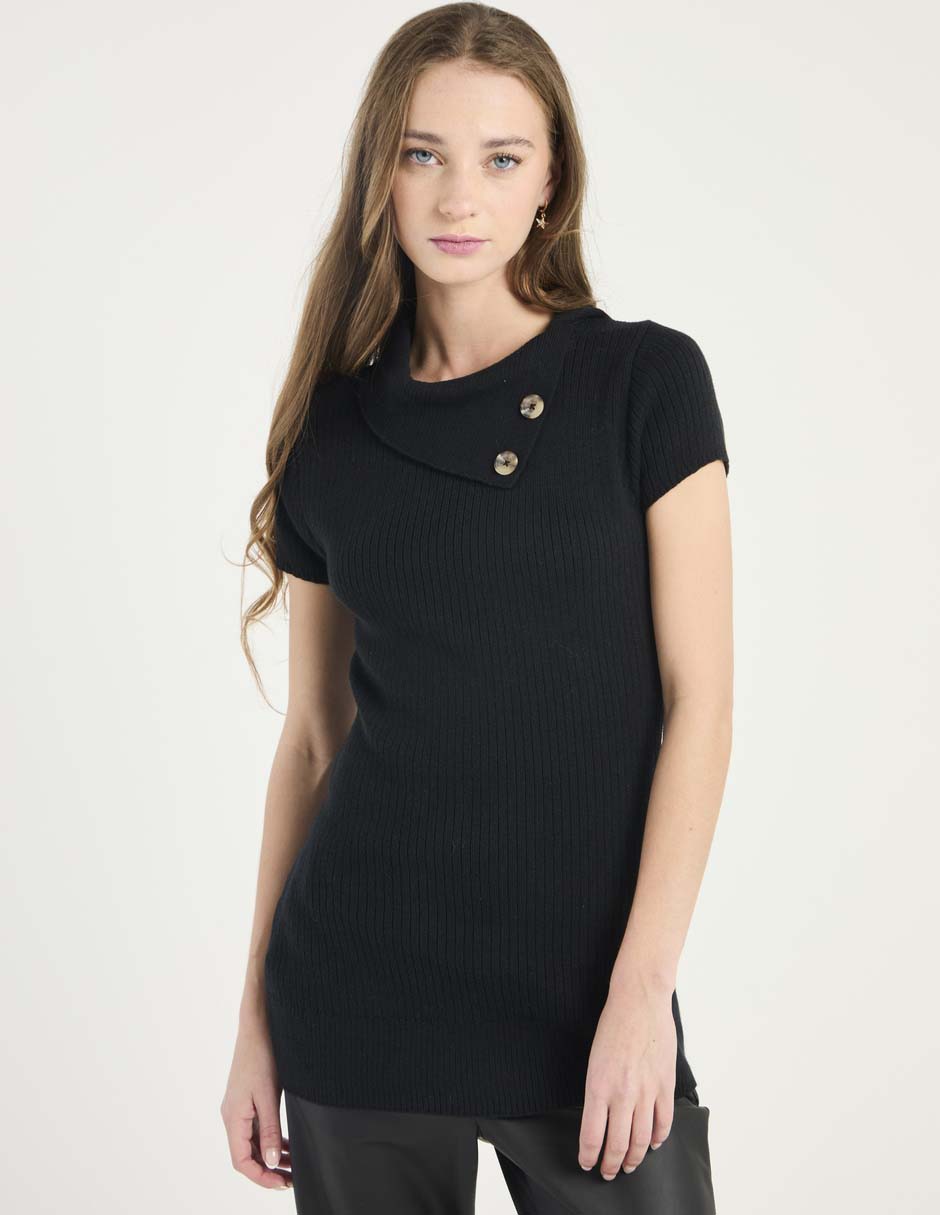 Suéter cuello asimétrico para mujer