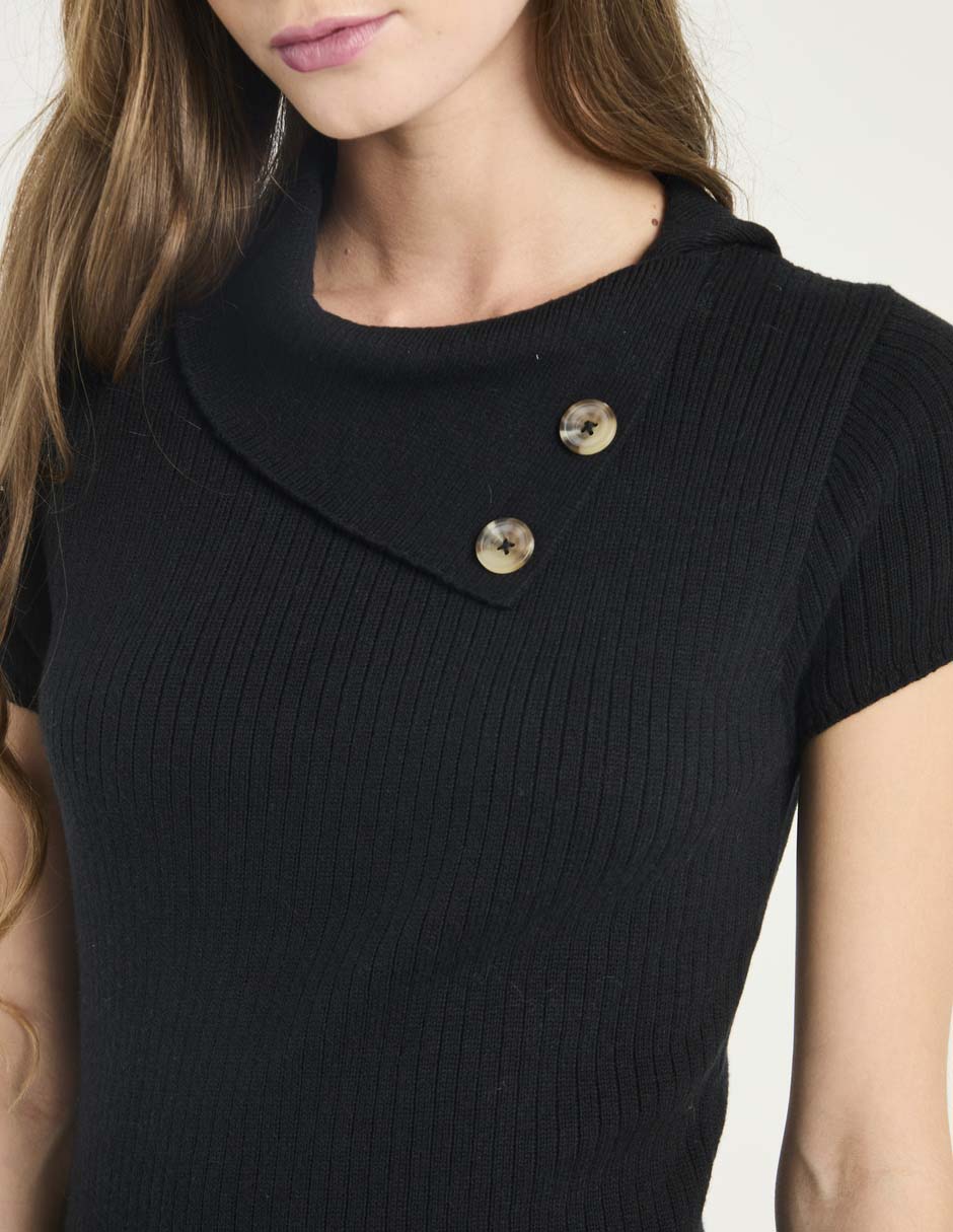 Suéter cuello asimétrico para mujer 4