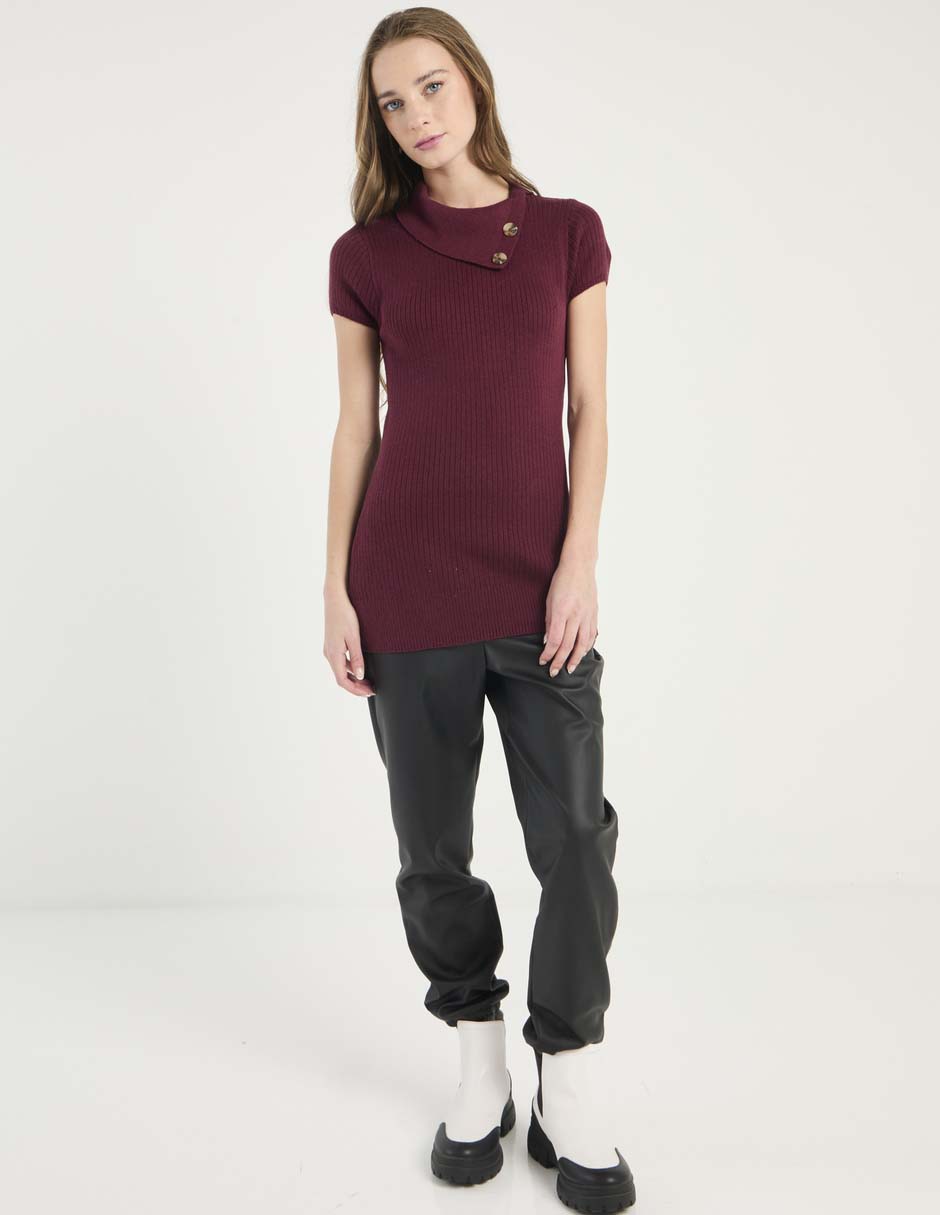 Suéter cuello asimétrico para mujer 3