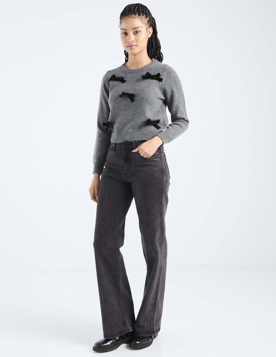 Suéter cuello redondo para mujer 3