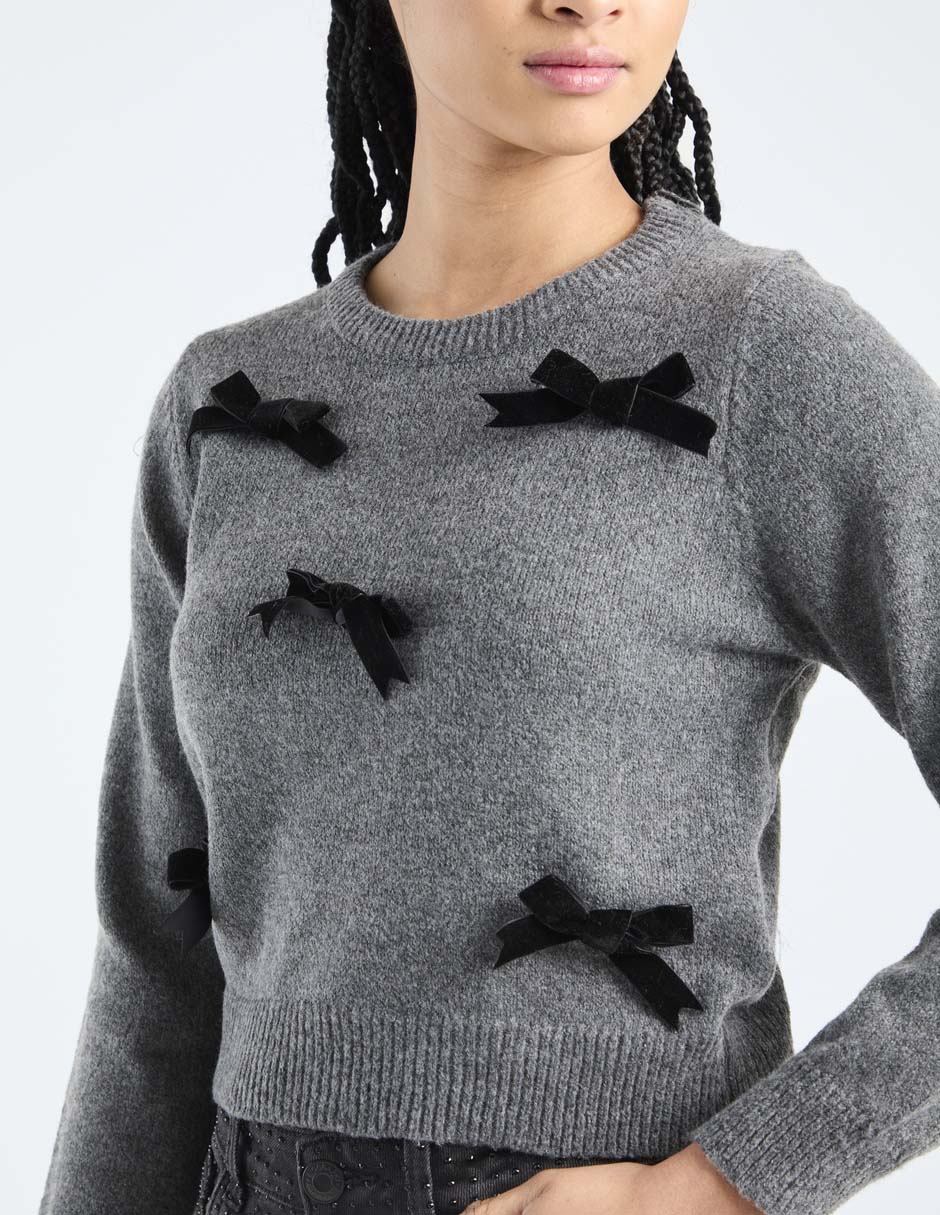 Suéter cuello redondo para mujer 4