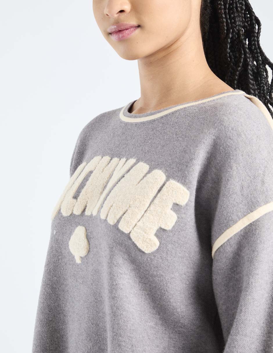 Suéter cuello redondo para mujer 4