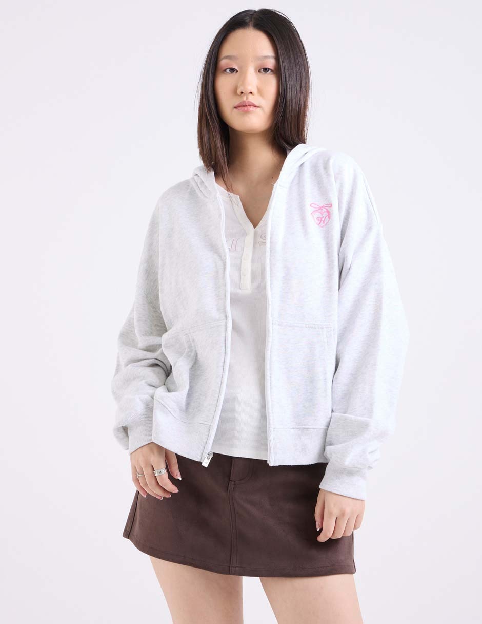Sudadera con capucha y bolsa para mujer
