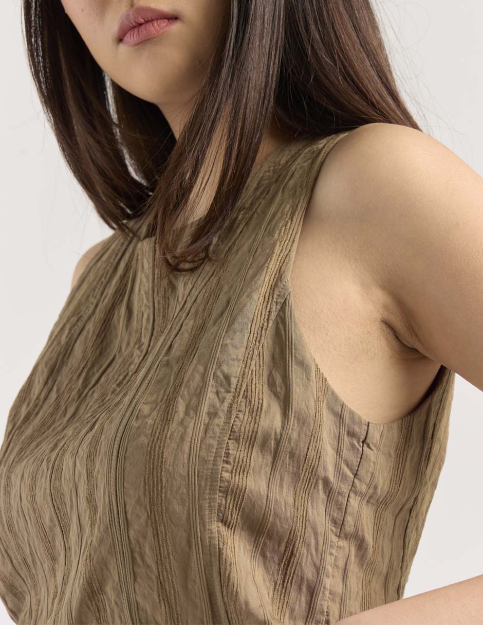 Blusa sin manga para mujer 4