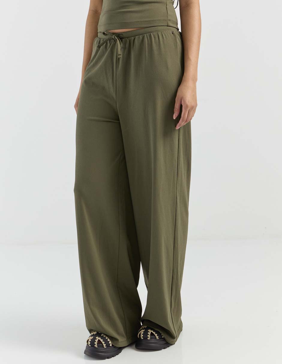 Pantalón coulotte amplio para mujer