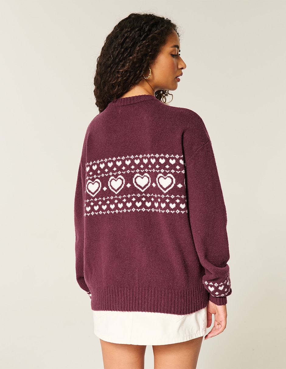 Suéter cuello redondo para mujer 2