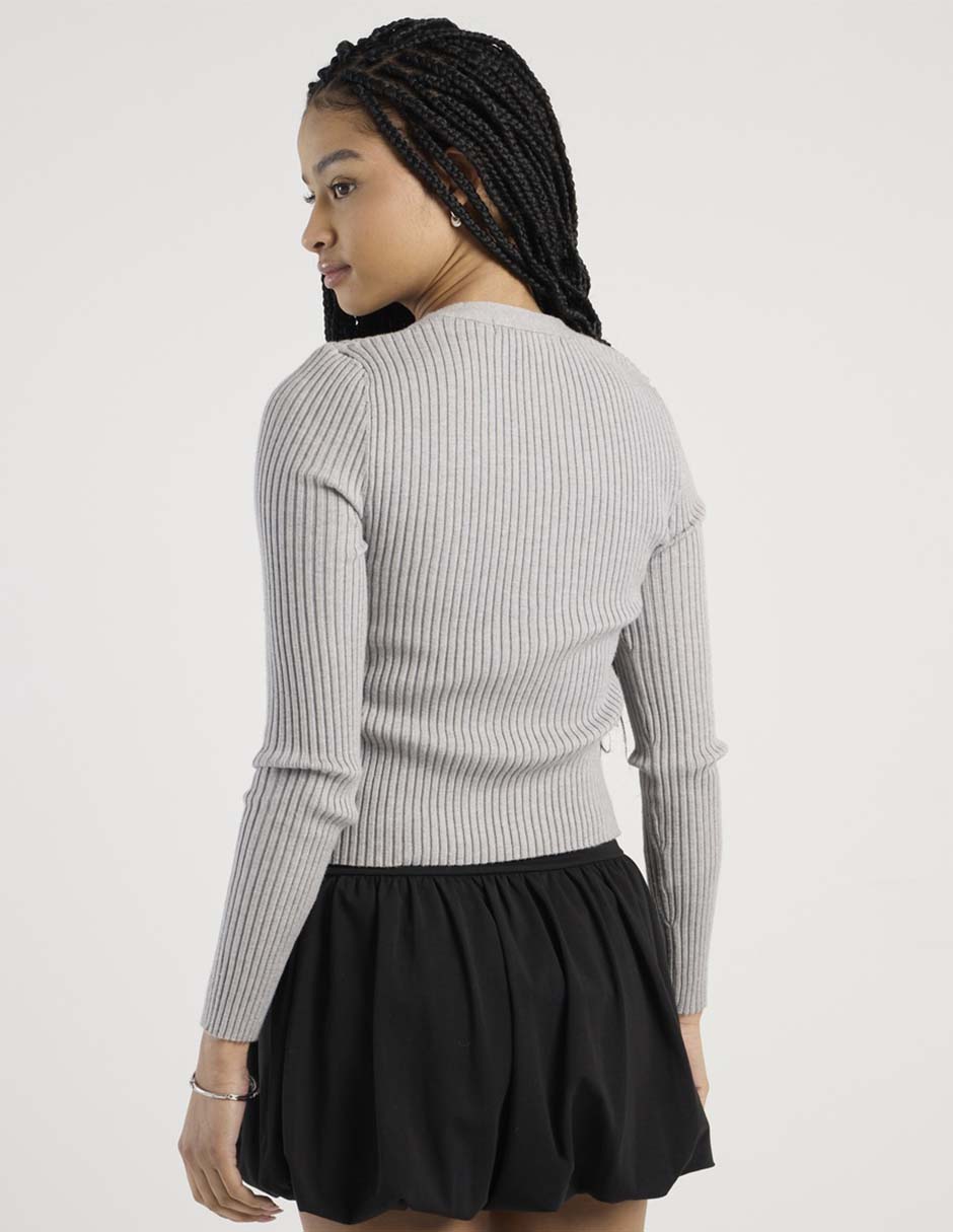 Suéter cuello v para mujer 2