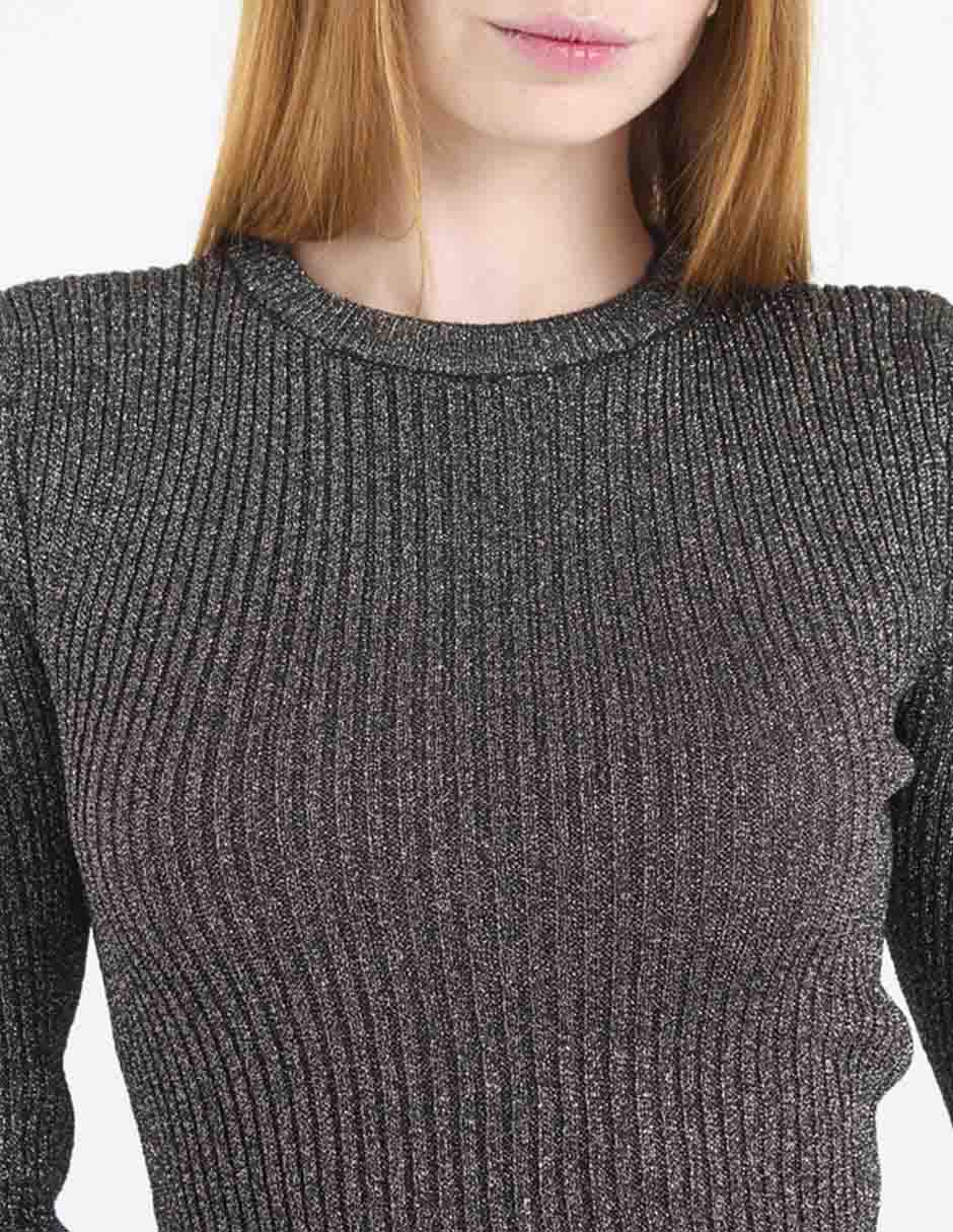 Suéter cuello redondo para mujer 4