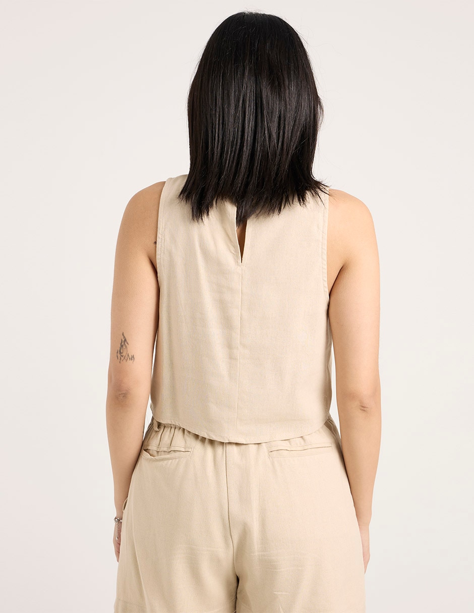 Top cuello redondo tirante ancho 2